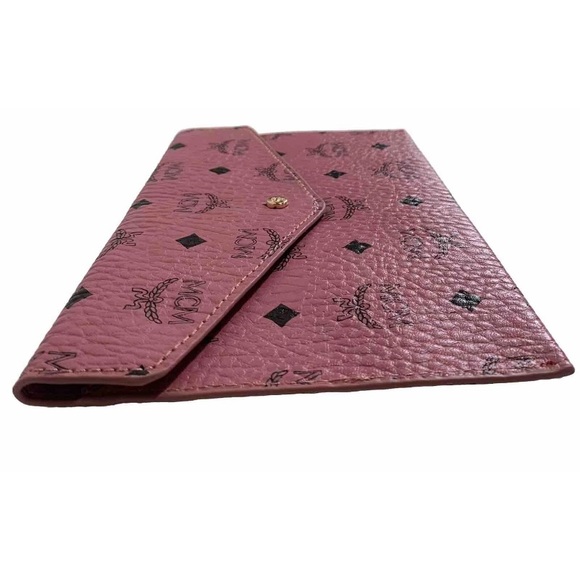 MCM Pink Envelope Clutch Travel Pouch Bag - Picture 3 of 7